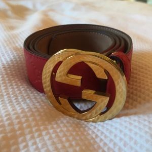 Gucci Red Belt